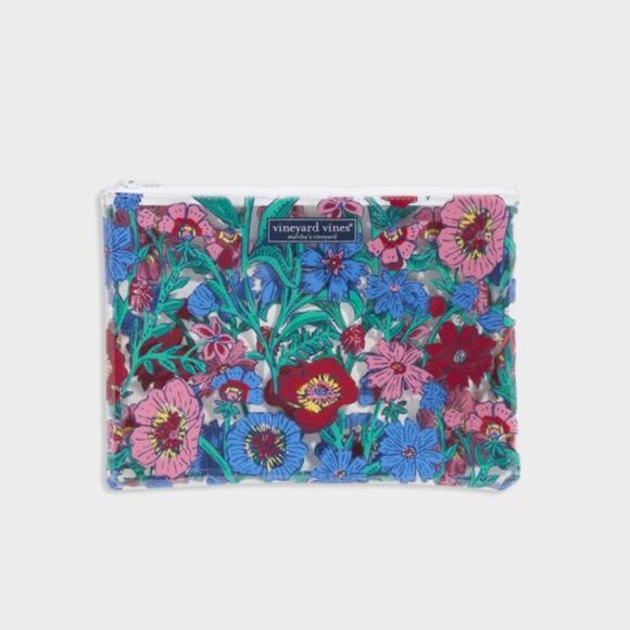 NWT VINEYARD VINES White Tisbury Floral 3-Pack Pouch Set Christmas Gift - Picture 4 of 7